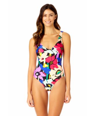 Women's Lace Up Compression One Piece Swimsuit