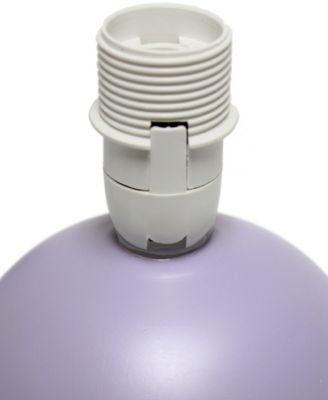 Nauru 8.66" Traditional Petite Ceramic Orb Bedside Table Desk Lamp Two Pack Set, Tapered Drum Fabric Shade 