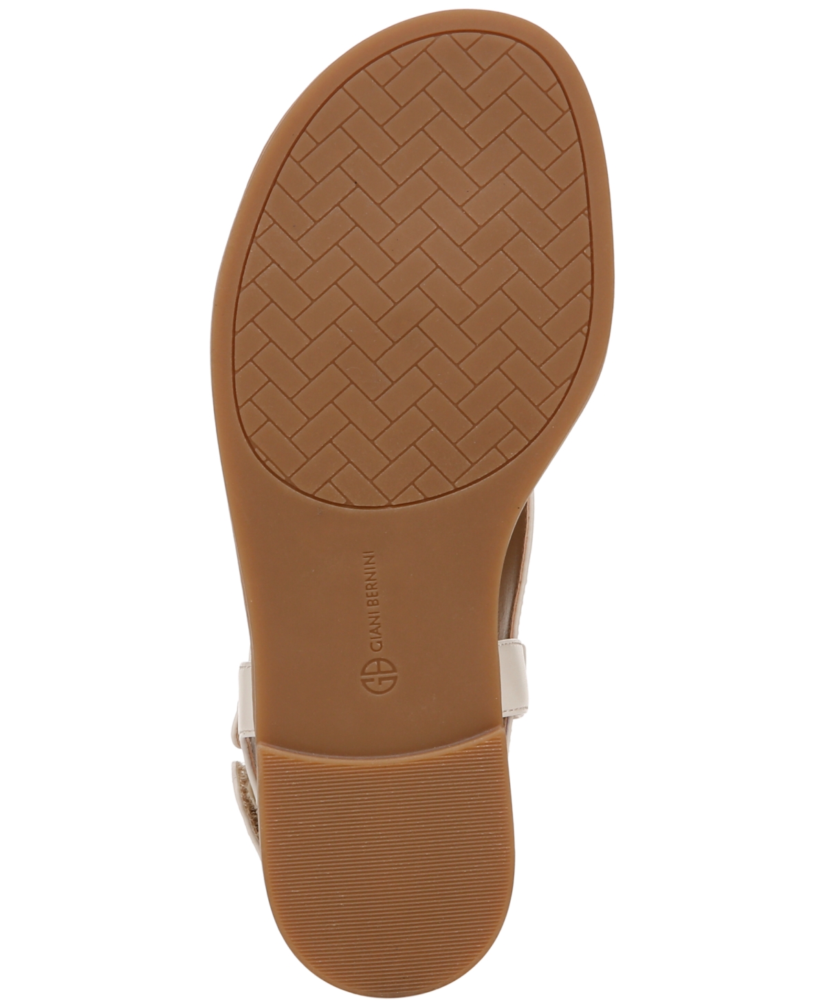 Shop Giani Bernini Women's Nennie Memory Foam Thong Flat Sandals, Created For Macy's In Saddle Brown