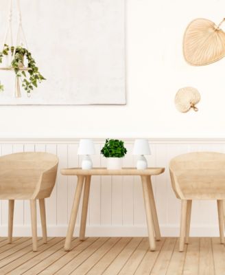 Nauru 9.45" Traditional Petite Ceramic Oblong Bedside Table Desk Lamp Two Pack Set, Tapered Drum Fabric Shade 