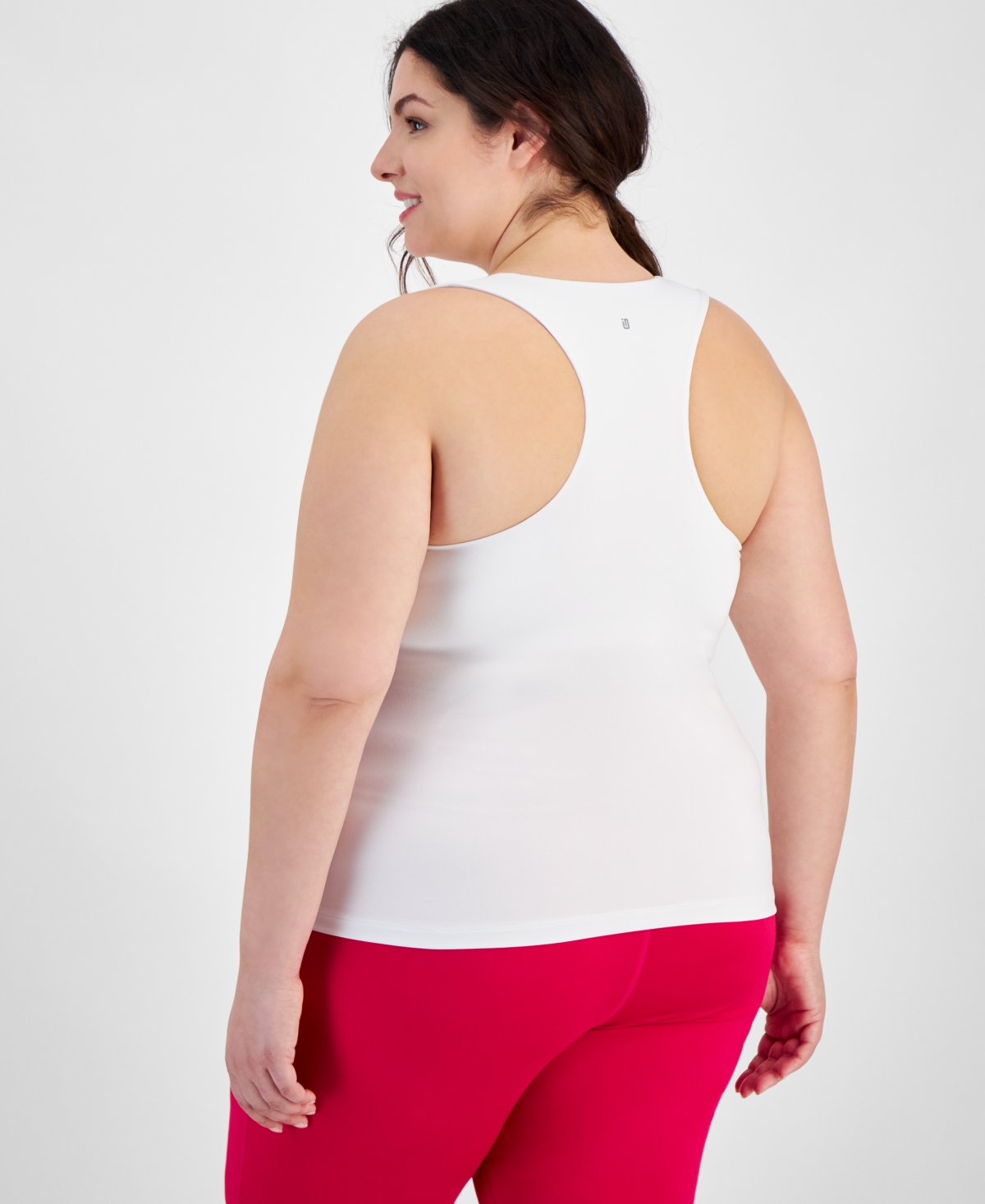 Id Ideology Plus Size Shelf Bra Tank Top, Created for Macy's