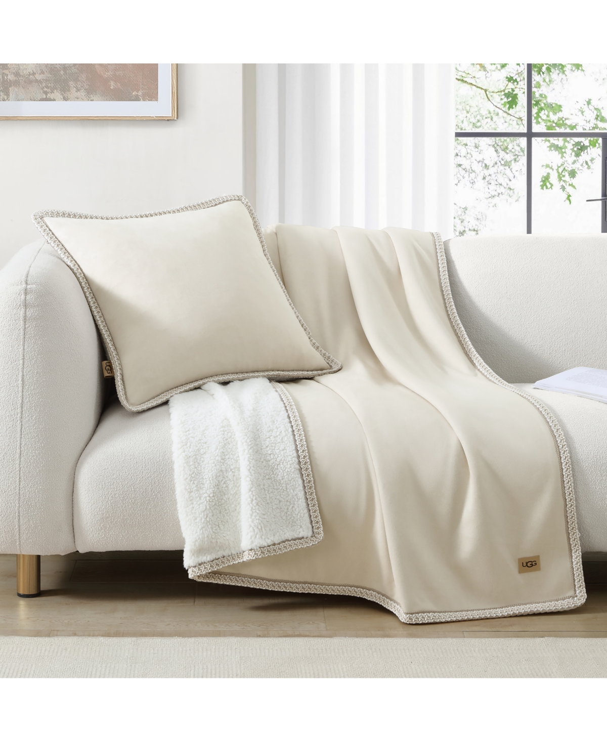 UGG KIRKWOOD UGGBRAID THROW, 50" X 70" 