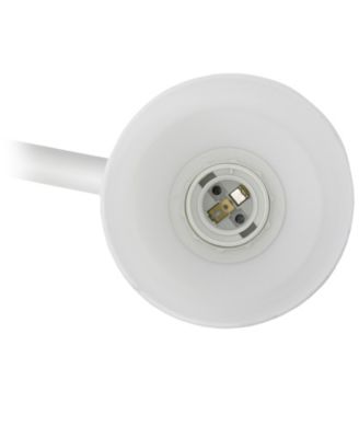 Essentix Contemporary Three Light Metal and Opaque White Glass Shade Vanity Uplight Downlight Wall Mounted Fixture 