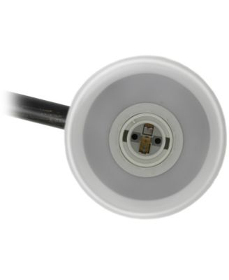 Essentix Contemporary Three Light Metal and Opaque White Glass Shade Vanity Uplight Downlight Wall Mounted Fixture 