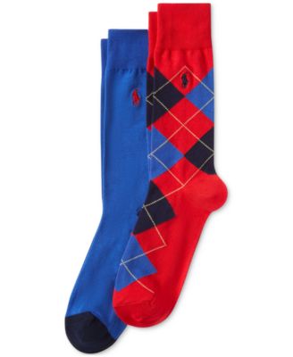 Men's Argyle Slack Socks, 2-Pack