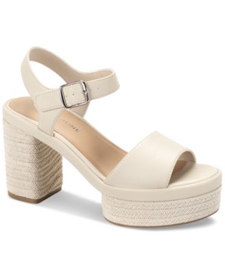 Sun + Stone - Edisonn Ankle-Strap Espadrille Platform Dress Sandals