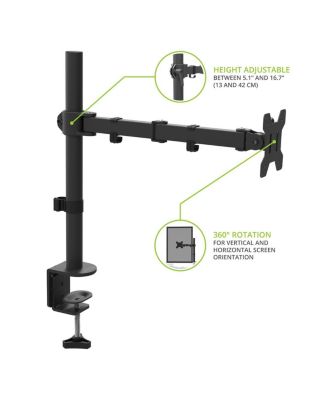 DML1000 Fully Adjustable Single Arm Desktop Monitor Mount