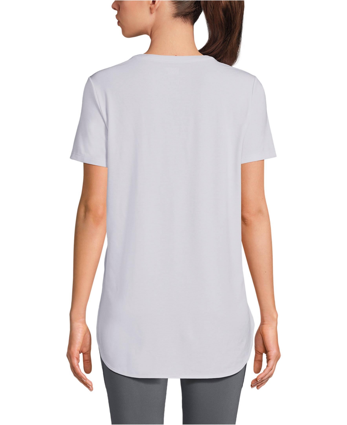 Lands' End Petite Moisture Wicking Upf Sun T-Shirt