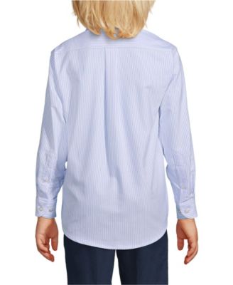 Big Boys Long Sleeve Stripe Oxford Dress Shirt