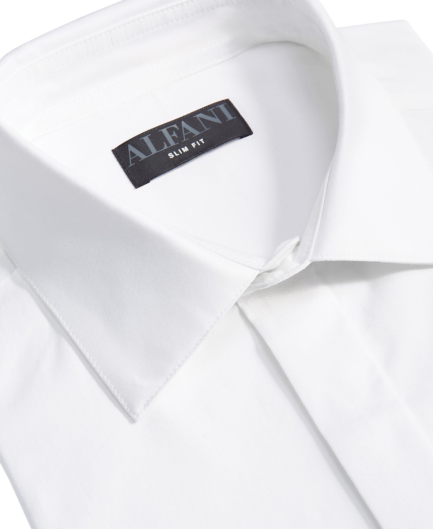 Мужская рубашка Alfani Covered Placket Tuxedo Shirt, Regular & Slim Fit, цвет: Яркий белый — фото 5