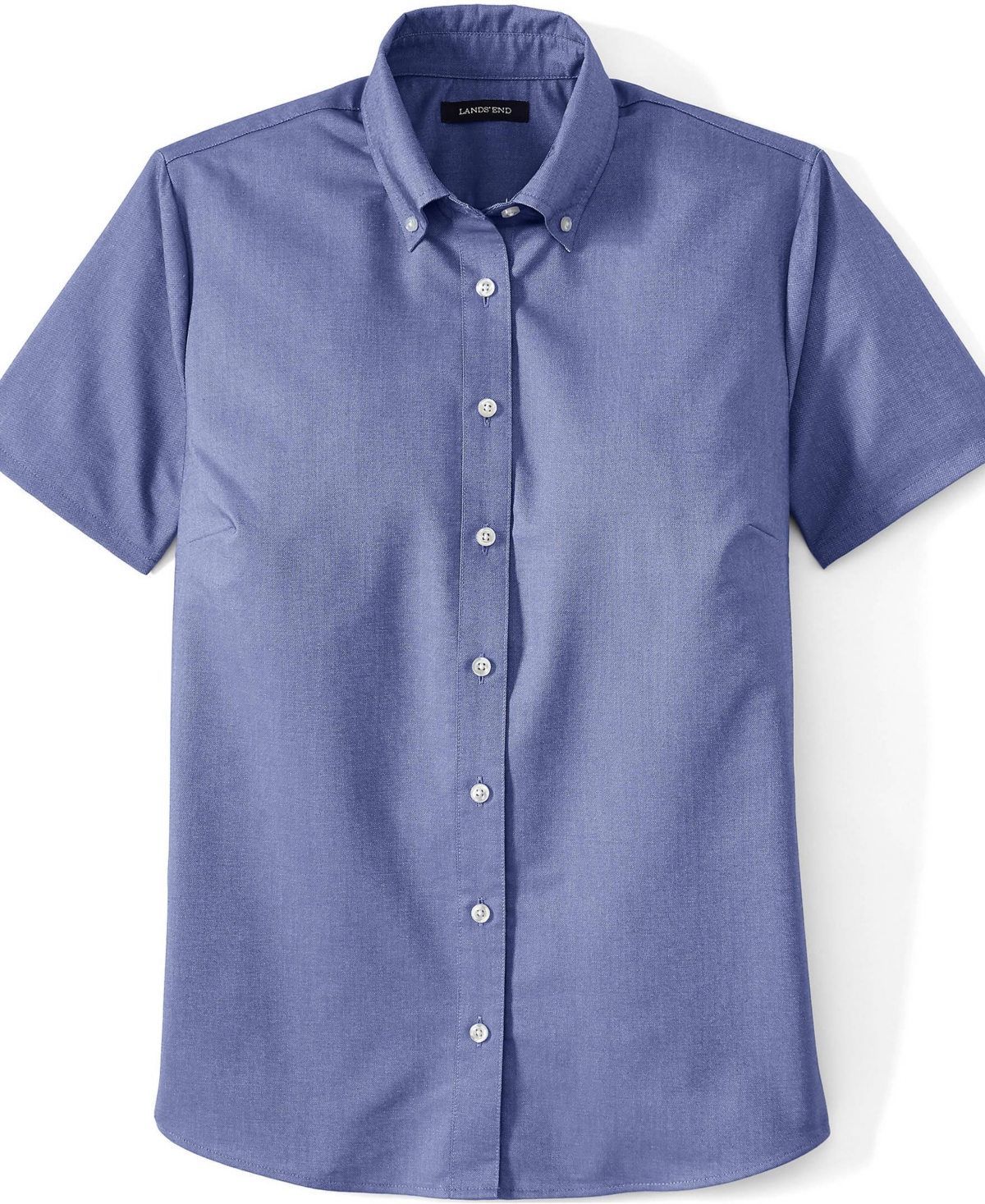 Lands' End Big Girls School Uniform Short Sleeve Oxford Dress Shirt