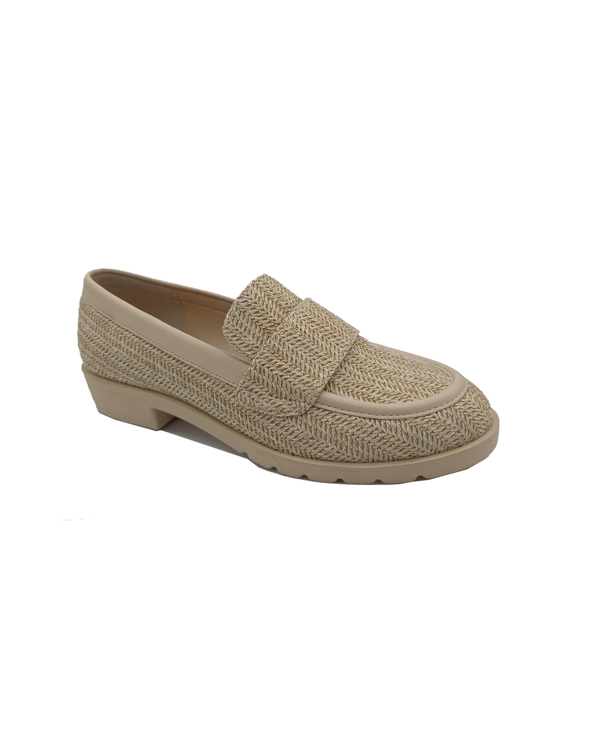 Shop Kenneth Cole Reaction Women's Fern Loafers In Natural Raffia