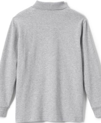 Girls Long Sleeve Interlock Polo Shirt