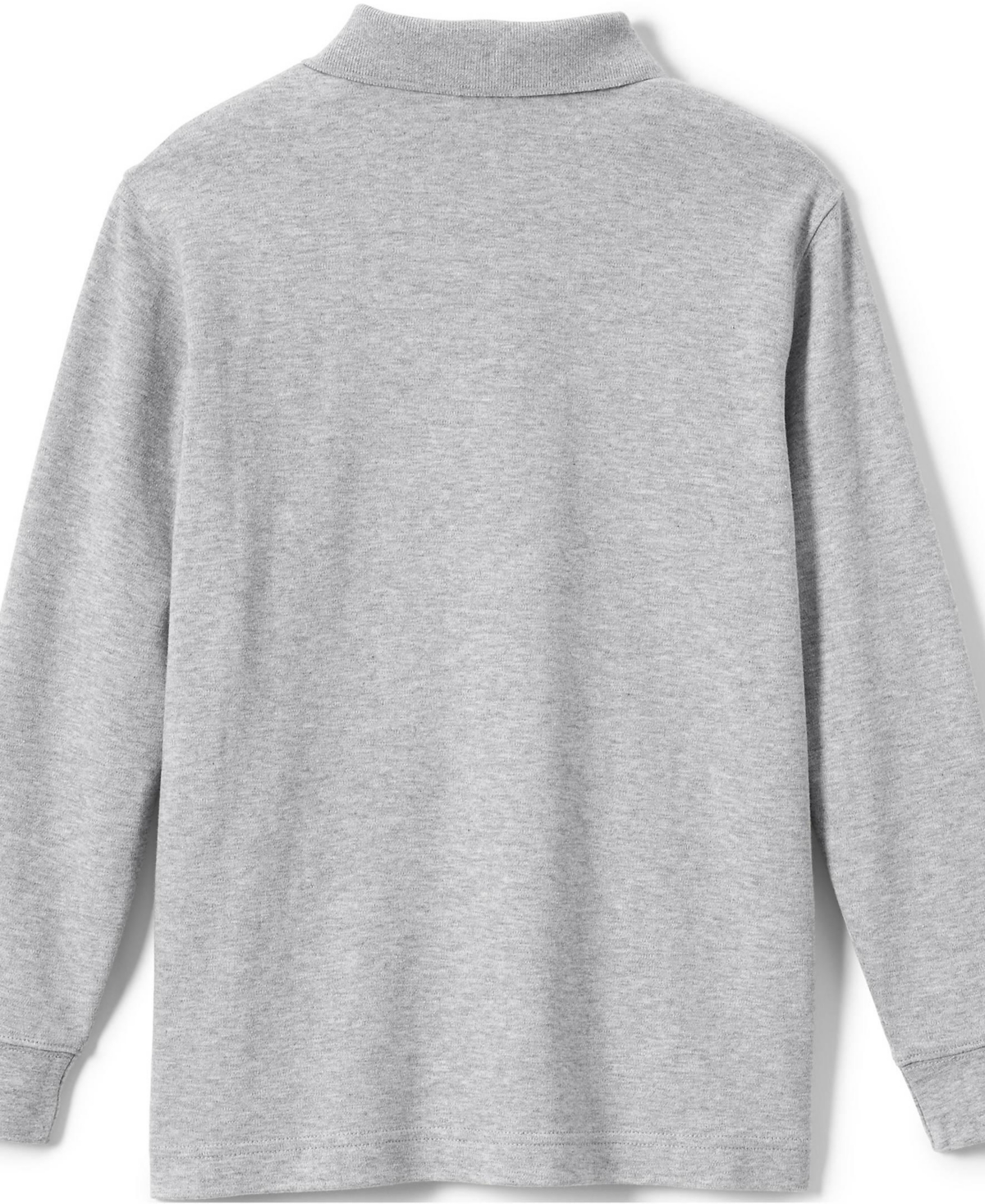 Lands' End Girls Long Sleeve Interlock Polo Shirt