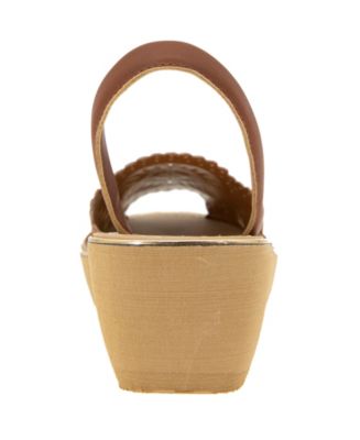 Women's Fine Glass Laser Wedge Sandals