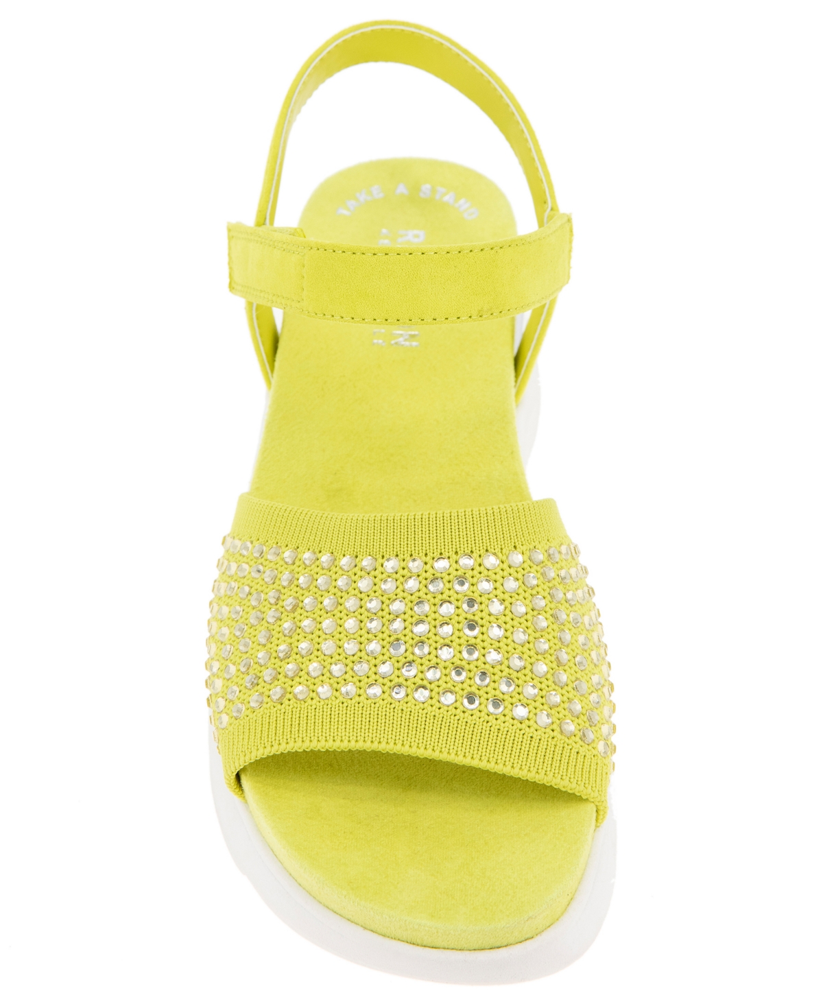 Shop Kenneth Cole Reaction Women's Hera Sandals In Lime Zest Jewel