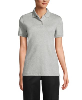 Women's School Uniform Short Sleeve Interlock Polo Shirt