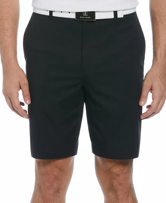 Men's Big & Tall 8" Solid Golf Shorts with Active Waistband - thumbnail 3