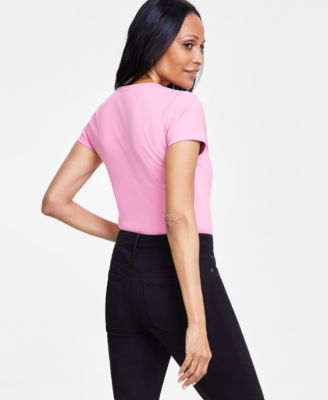 Women's V-Neck Bodysuit, Created for Macy's  
