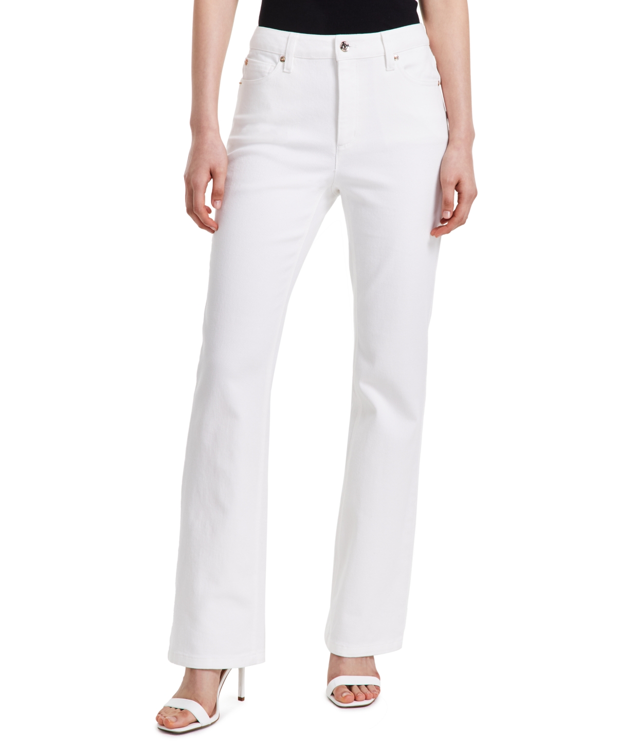 Women's High-Rise Bootcut Jeans - Soft White