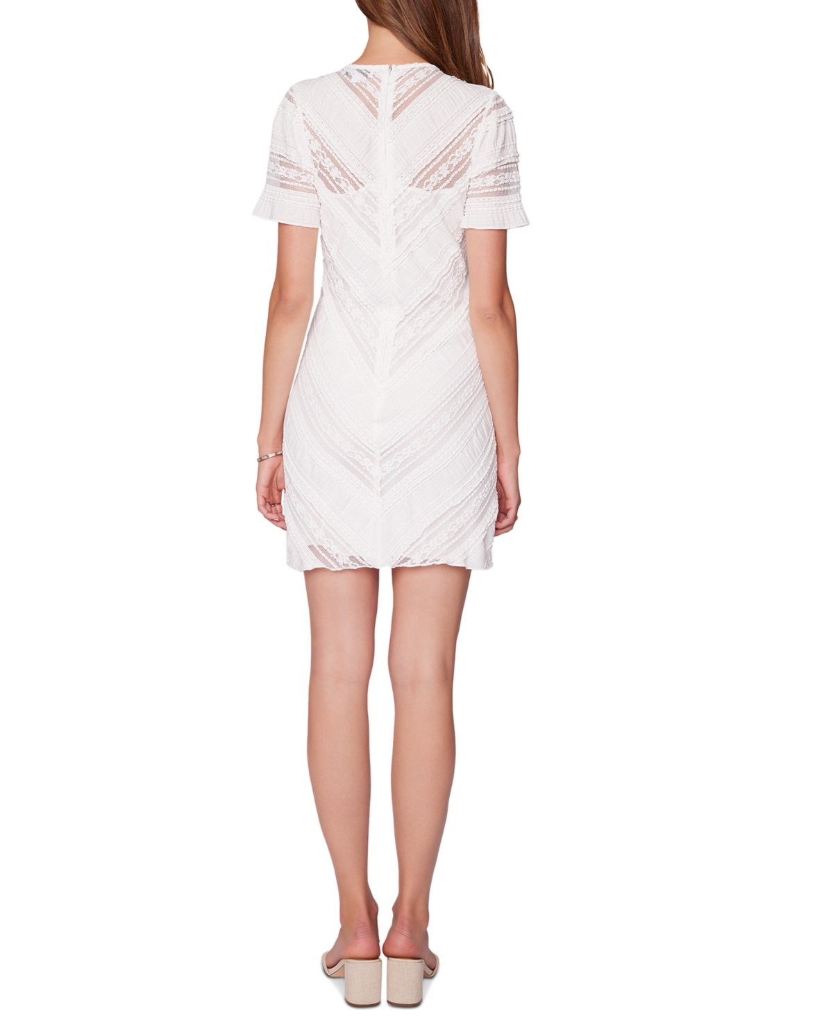 Shop Lost + Wander Women's Magnolia Dreams Lace Mini Dress In Off White