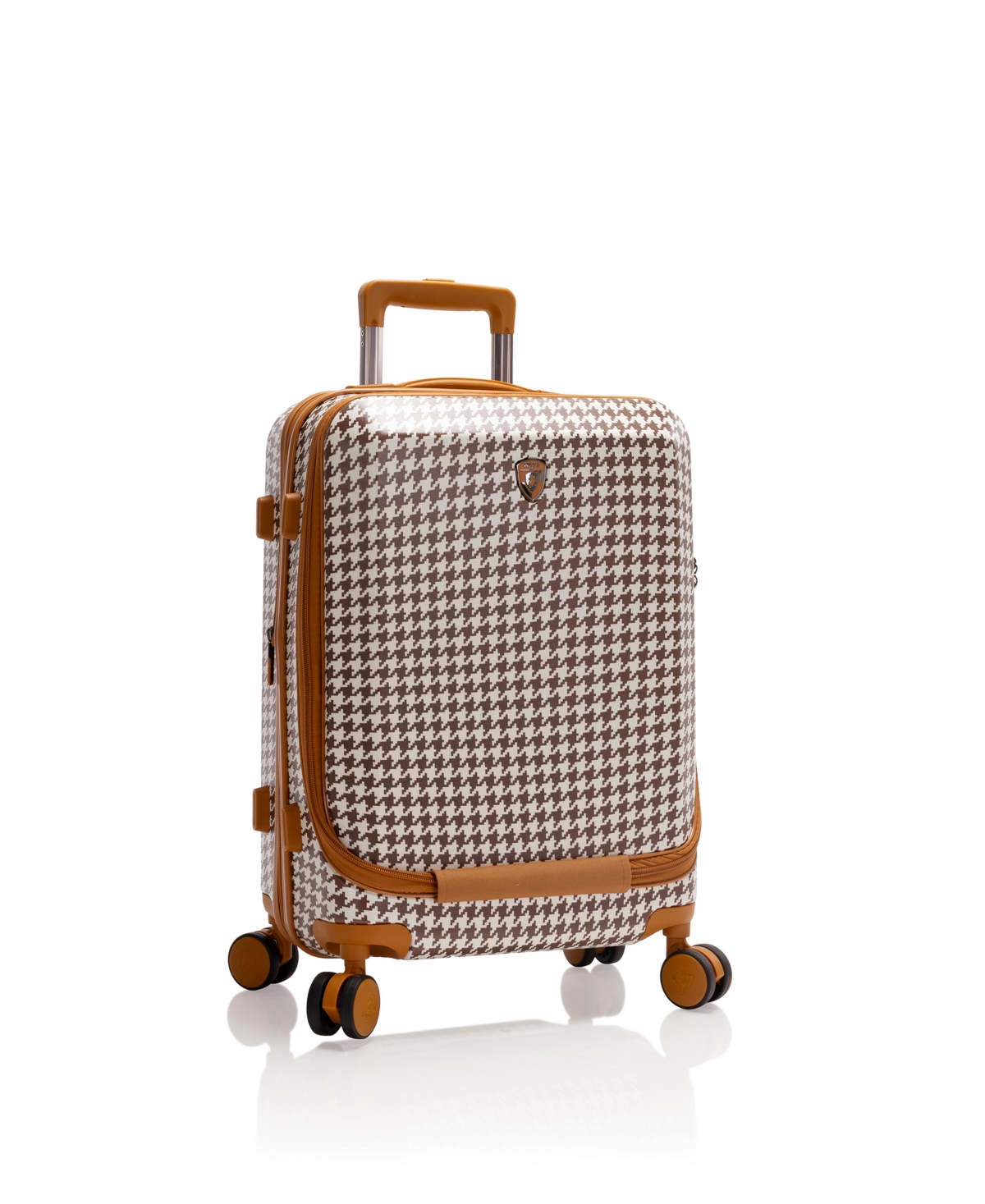 Heys Hey's Ez Fashion Hardside 21" Carryon Spinner Luggage In Brown Houndstooth