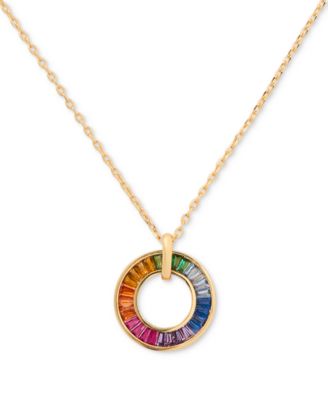 kate spade new york - Gold-Tone Rainbow Joy Pendant Necklace