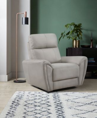 White Label Brennen 39" Leather Match Swivel Glider Chair