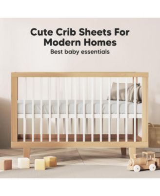 2pk Fitted Crib Sheets for Boys, Girls, Baby Crib Sheet, Standard Nursery Crib Sheet Cover