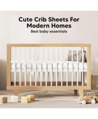 2pk Fitted Crib Sheets for Boys, Girls, Baby Crib Sheet, Standard Nursery Crib Sheet Cover