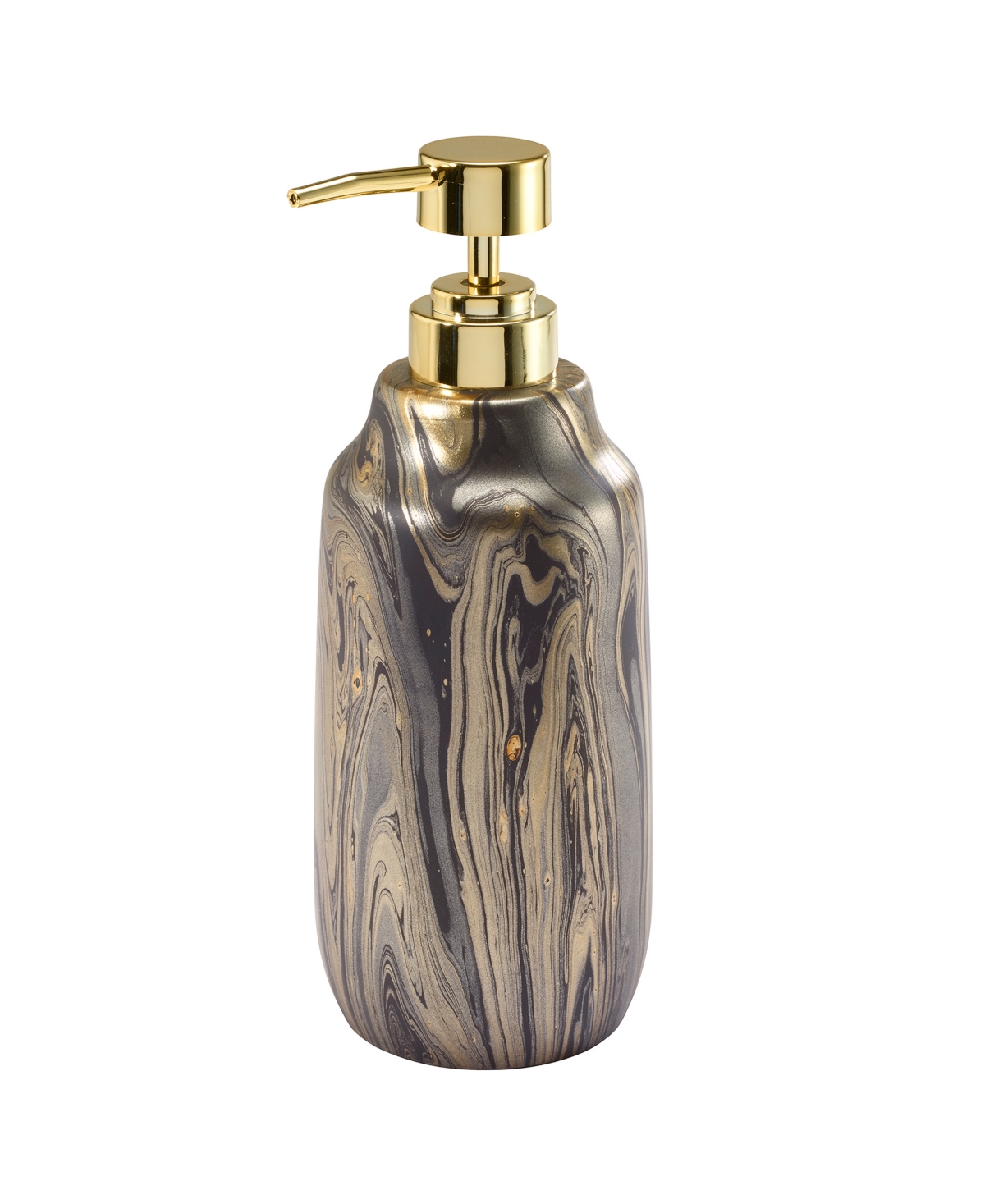 Nicole Miller Harper 4-pc. Bath Accessory Set In Blk,gold