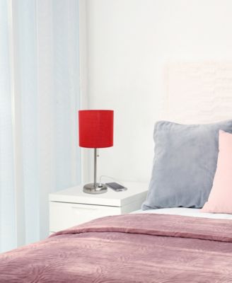 Oslo 19.5" Contemporary Bedside USB Port Feature Standard Metal Table Desk Lamp 