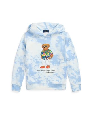 Polo Ralph Lauren Big Boys Tie Dye Print Polo Bear Fleece Hoodie Macy s