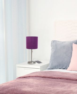 Oslo 19.5" Contemporary Bedside USB Port Feature Standard Metal Table Desk Lamp 