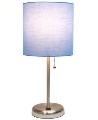 Oslo 19.5" Contemporary Bedside USB Port Feature Standard Metal Table Desk Lamp 