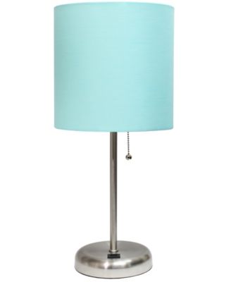 Oslo 19.5" Contemporary Bedside USB Port Feature Standard Metal Table Desk Lamp 