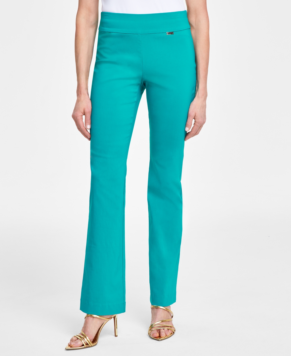 I.n.c. International Concepts Women's Tummy-Control Mini Bootcut Pants, Created for Macy's