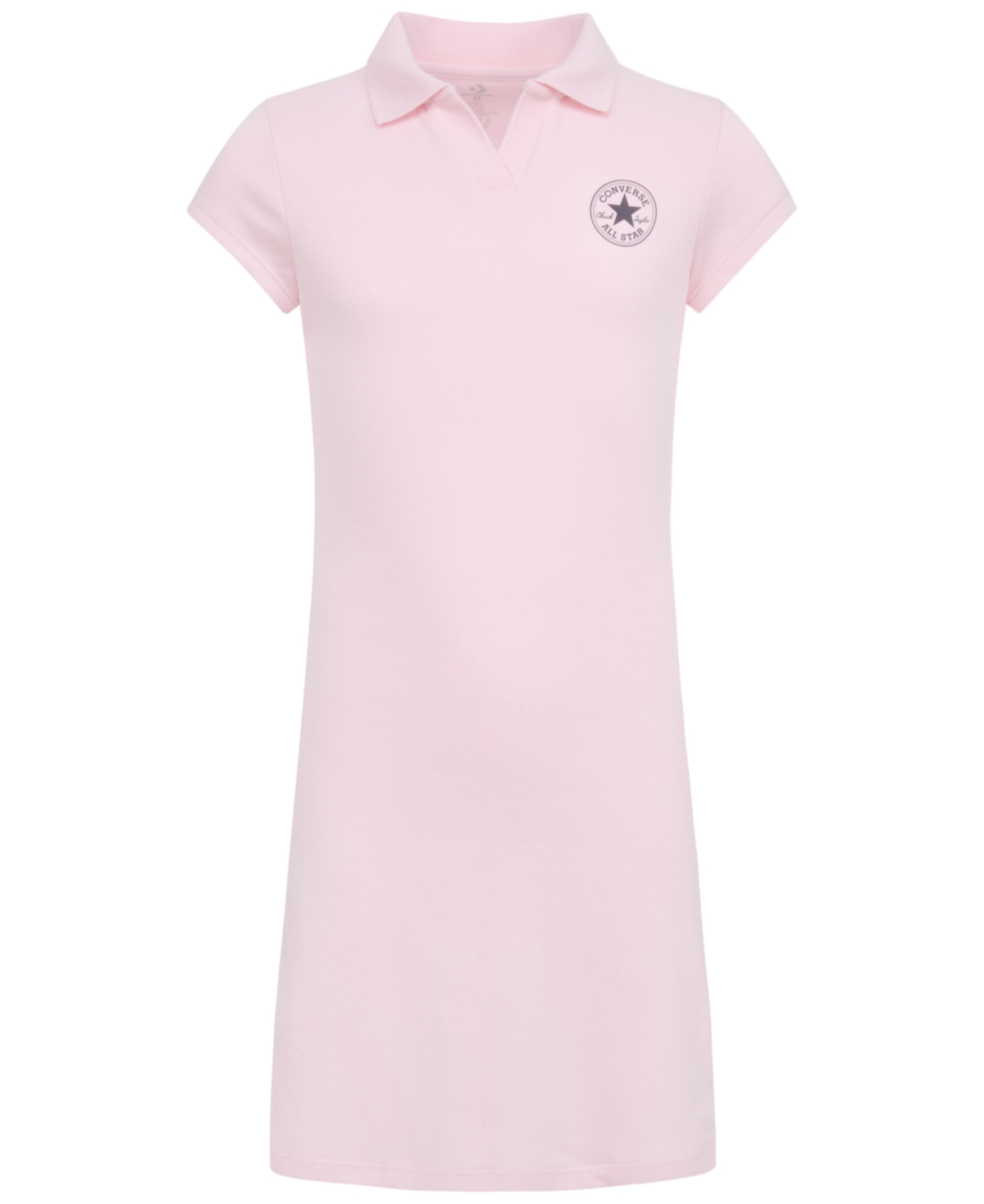 Shop Converse Girls Polo Fitted Dress In Donut Glaze
