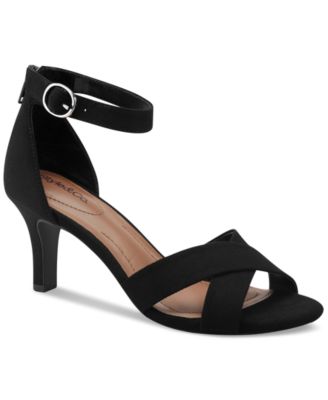 Macy's black heels best sale