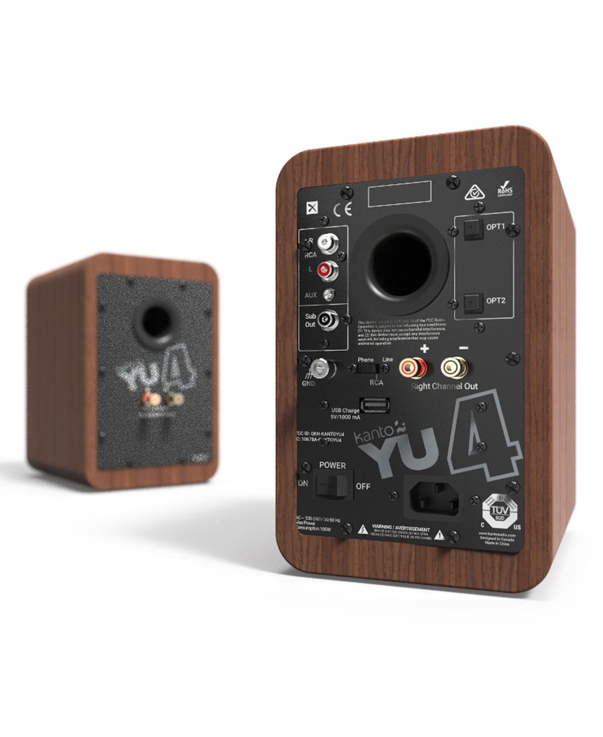 Kanto YU4 Powered Bookshelf Speakers with Built-In Bluetooth - Pair