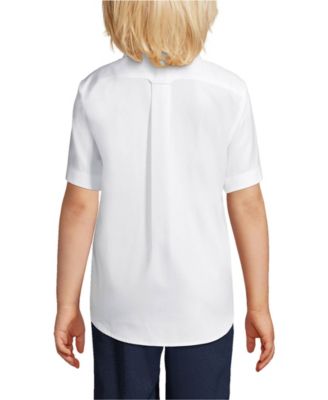 Little Boys Short Sleeve No Iron Pinpoint Dress Shirt