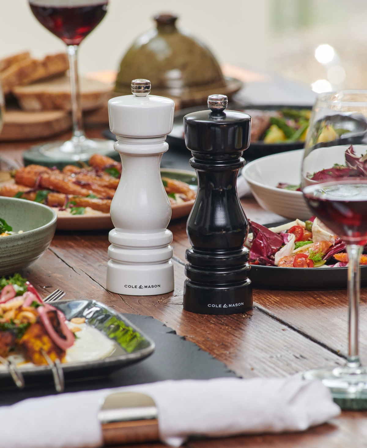 Cole Mason London Wooden Salt & Pepper Mill Gift Set