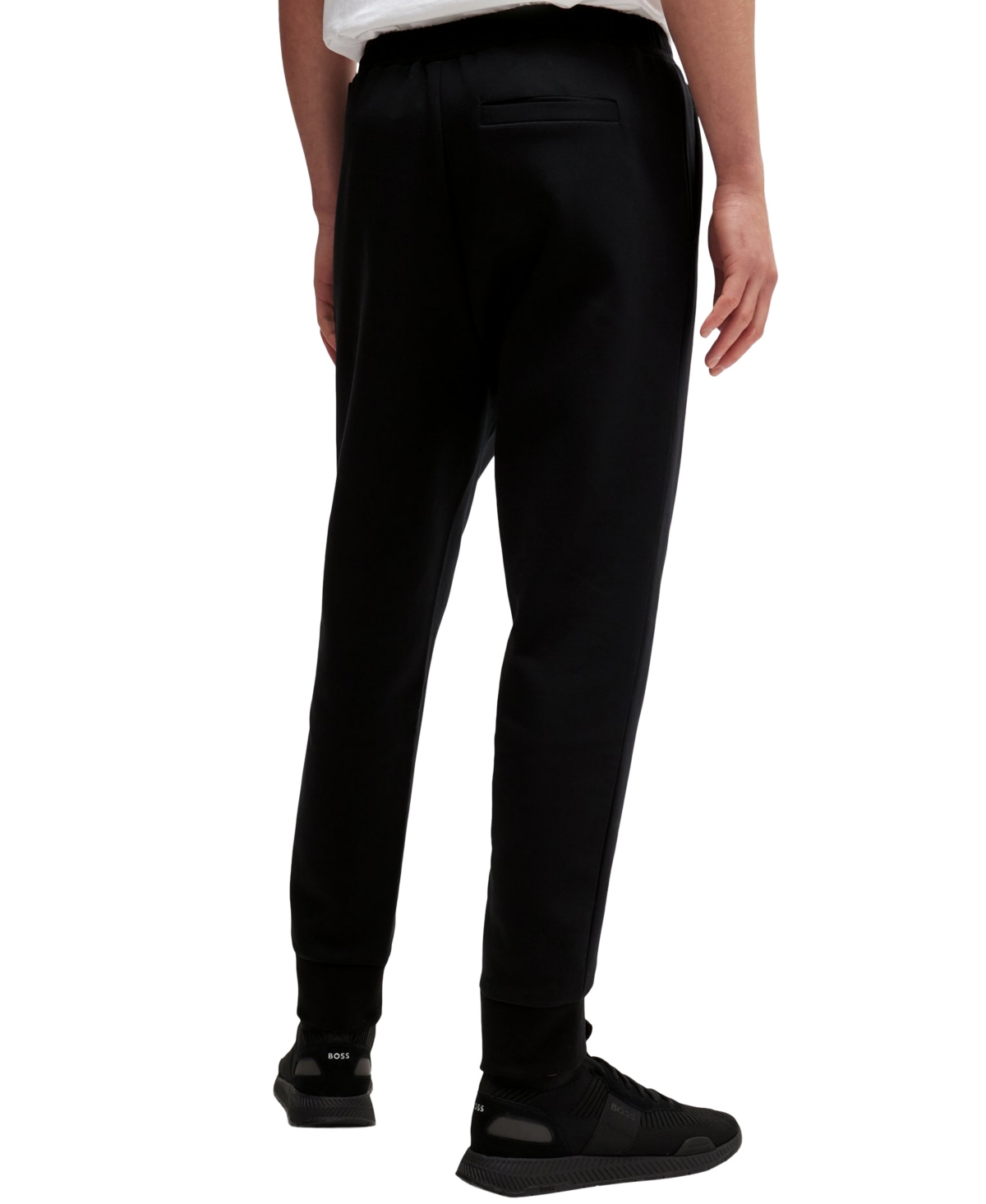 Shop Hugo Boss Boss By  Men's Logo Print Tracksuit Bottoms In Black