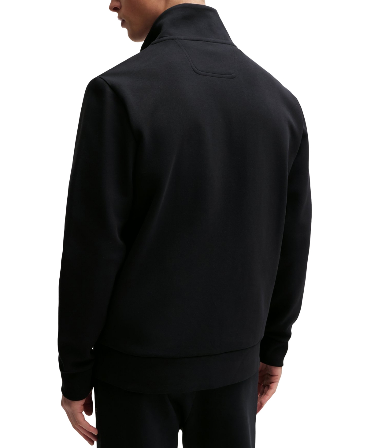 HUGO BOSS BOSS BY HUGO BOSS MEN'S LOGO PRINT ZIP-UP SWEATSHIRT 