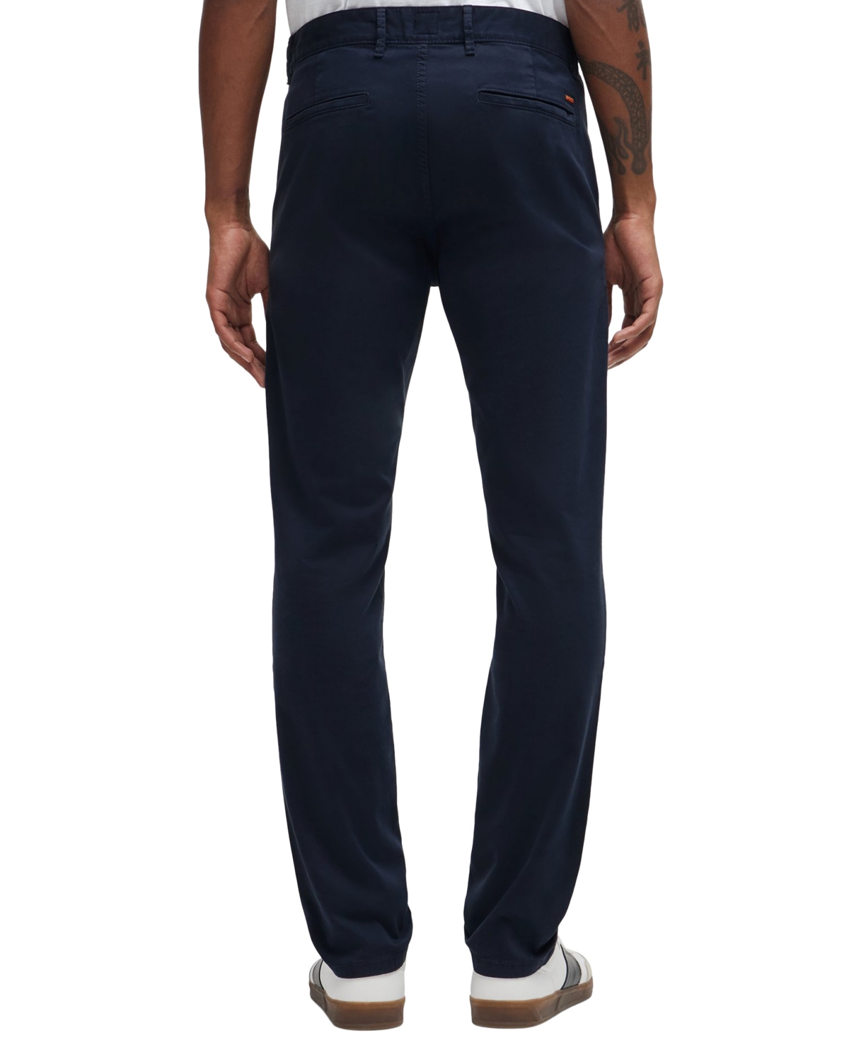 Boss by Hugo Boss Men's Stretch-Cotton Satin Slim-Fit Chinos