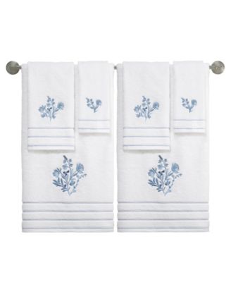 Mystic Floral 2-Pc. Bath Towel Set, 27" x 54"