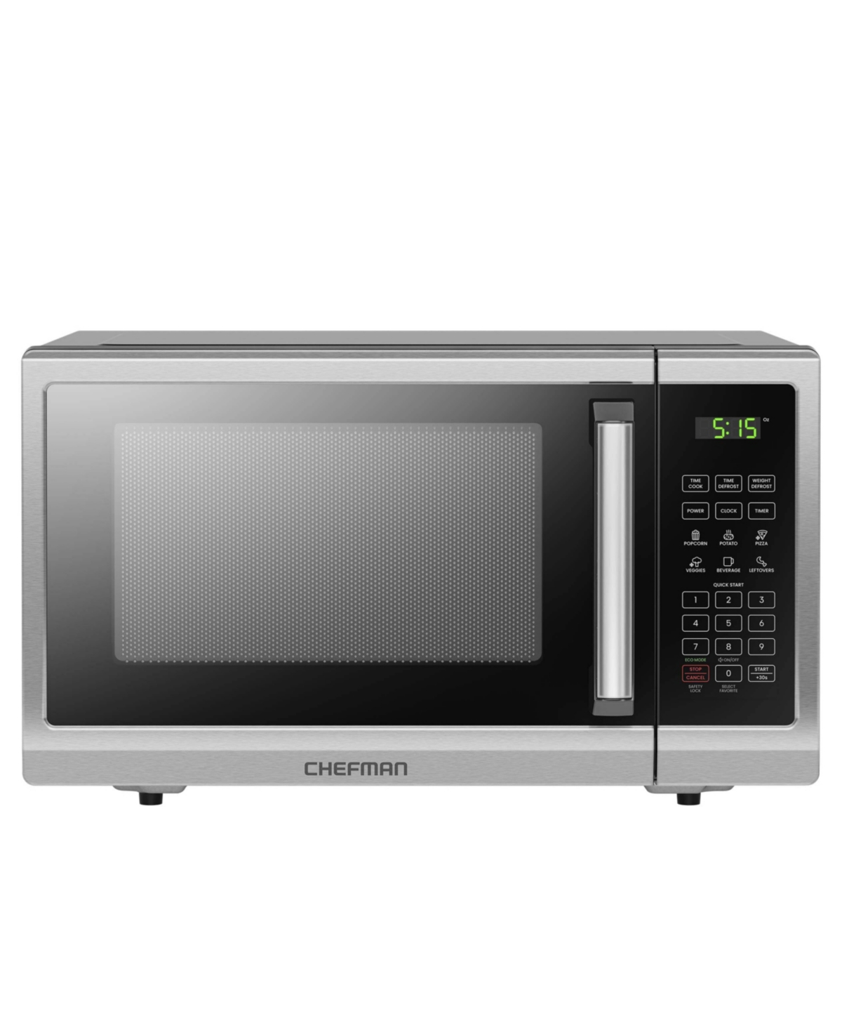 Shop Chefman 9 Cubic Feet Microwave In Stainless