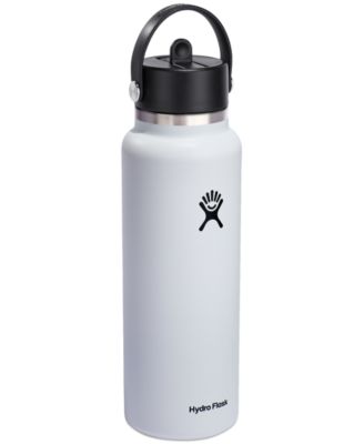 40-Oz Wide-Mouth Flex Straw Stainless Steel Bottle