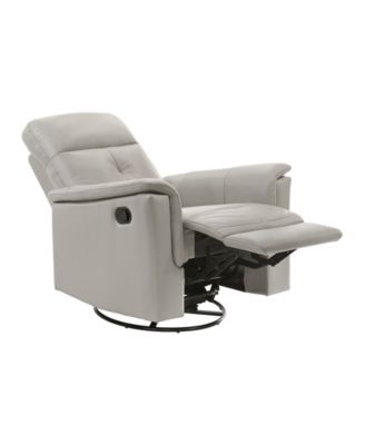 Emillia 36" Leather Swivel Glider Reclining Chair