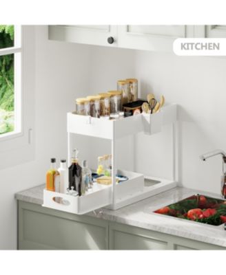 Under Sink Bathroom & Kitchen Cabinet Organizer